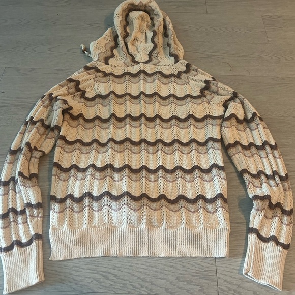 Heartloom Hooded Knit Striped Fall Sweater Size S - Picture 6 of 6